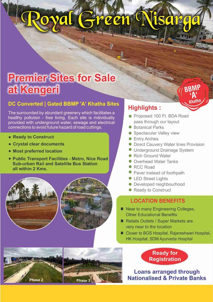 1340 sqft Plots & Land for Sale in Kengeri