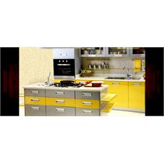 Yellow Indian Island Kitchen Price Specification Features Evok