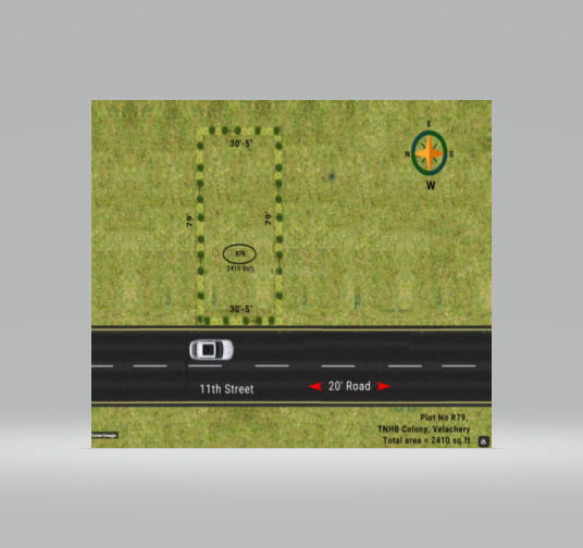 2410 sqft Plots & Land for Sale in Velachery