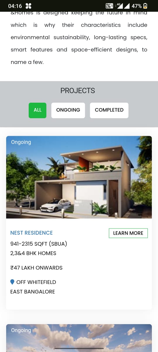 Independent Villa for Sale in Kasturi Nagar