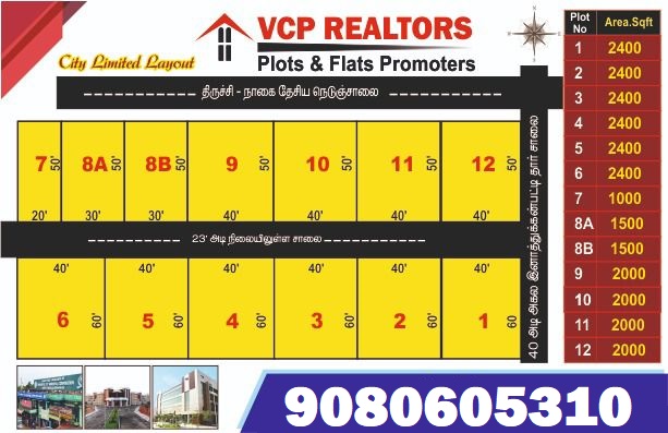 1400 sqft Plots & Land for Sale in Aimbadumelnagaram