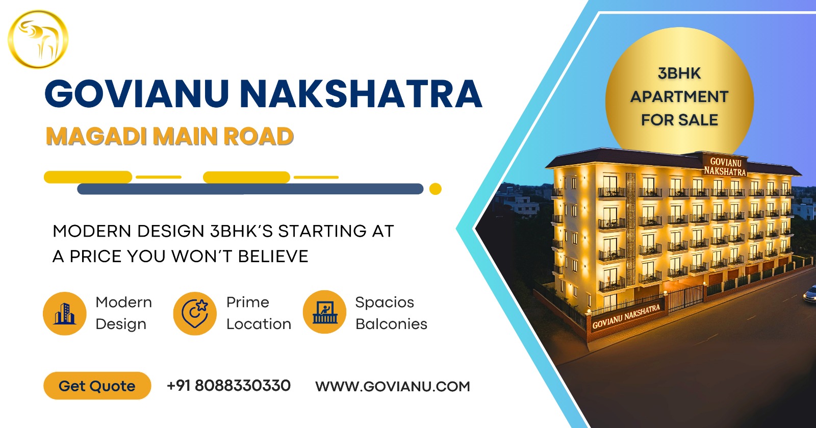 Flat for Sale in Byadarahalli