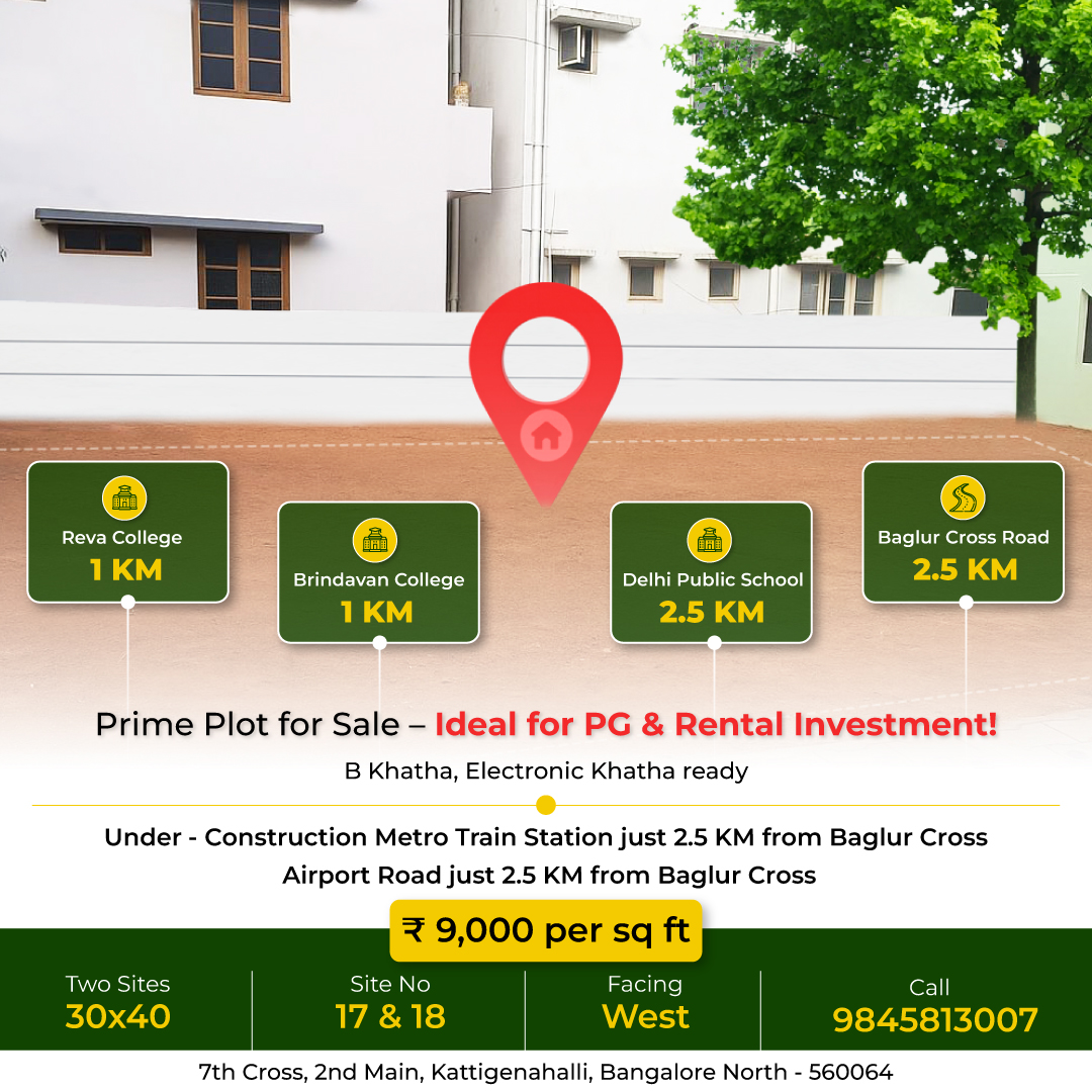2400 sqft Plots & Land for Sale in Bagalur