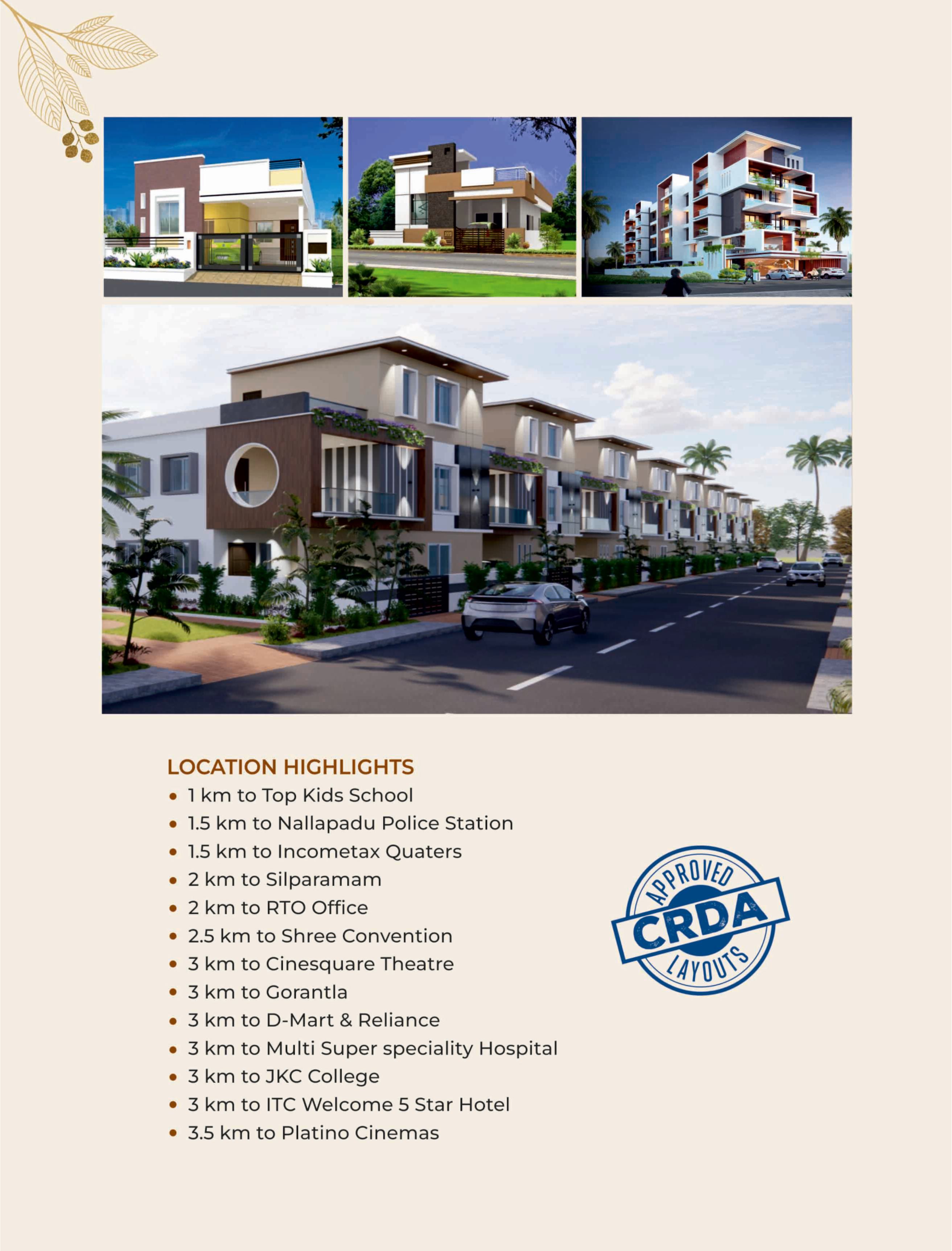 209 Sq Yards Plots & Land for Sale in Amaravathi Road