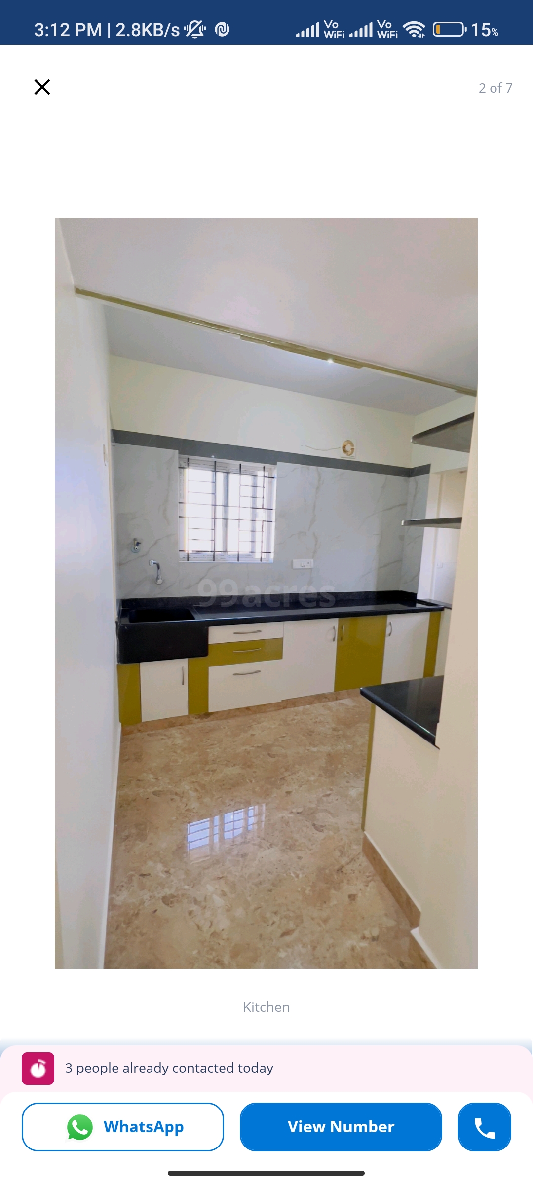 2 BHK Residential Apartment for Lease Only in HSR 3rd Sector