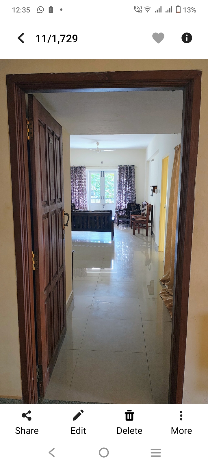 2 BHK Residential Apartment for Rent Only in Falnir