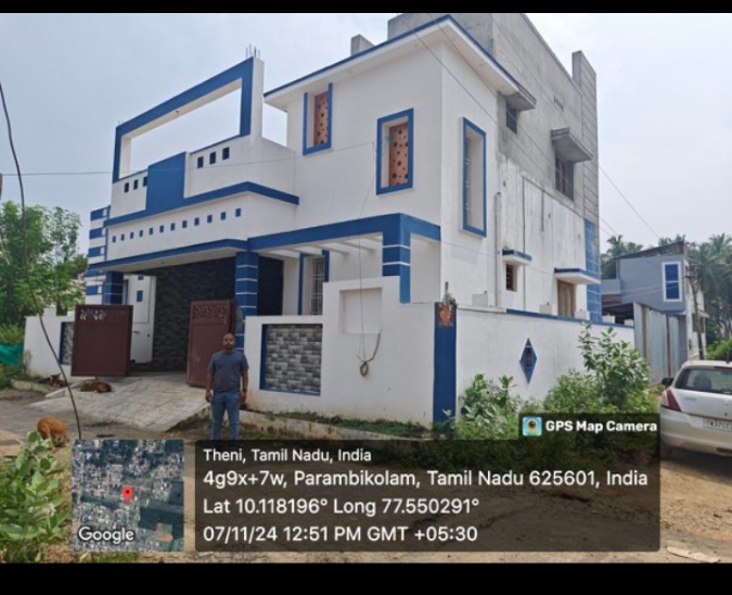 2 BHK Independent House for Rent Only in Thenkarai