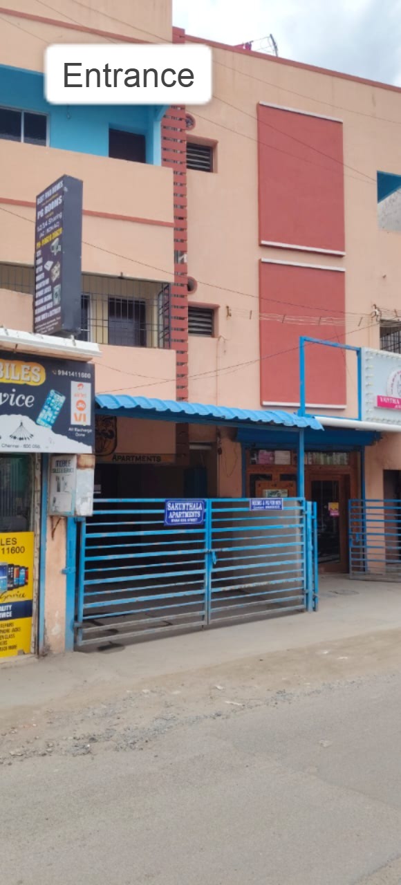 2 BHK Residential Apartment for Lease Only at sagunthala apartment in Iyyappanthangal