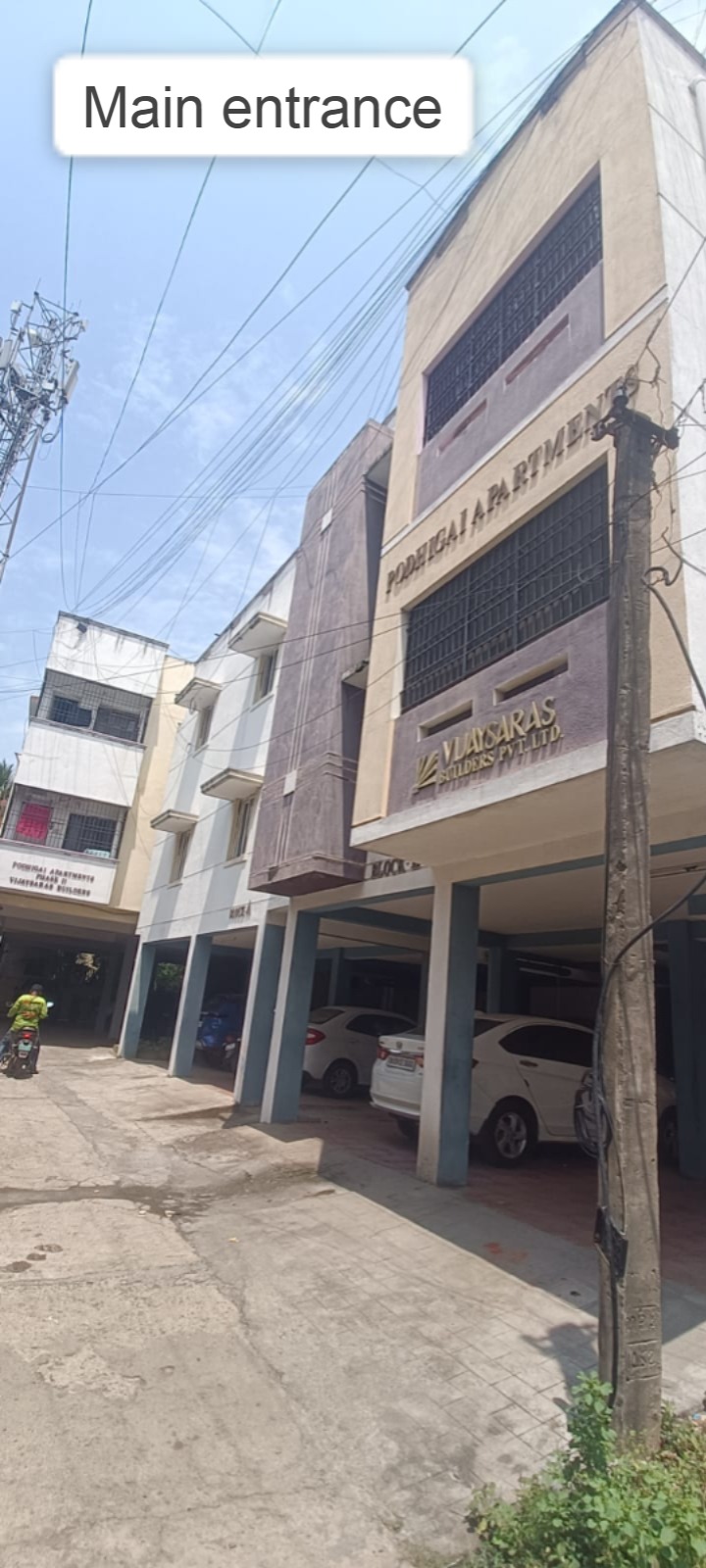 2 BHK Residential Apartment for Lease Only at Podhigai Apartment in Chromepet